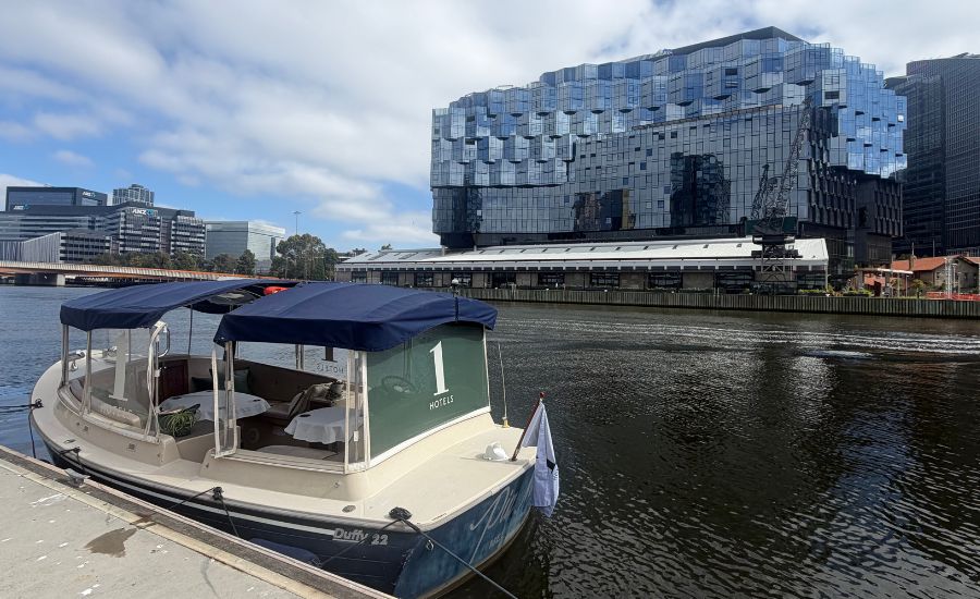 Water taxi transfers to Australian Open tennis, boat can be branded to your hotel theme