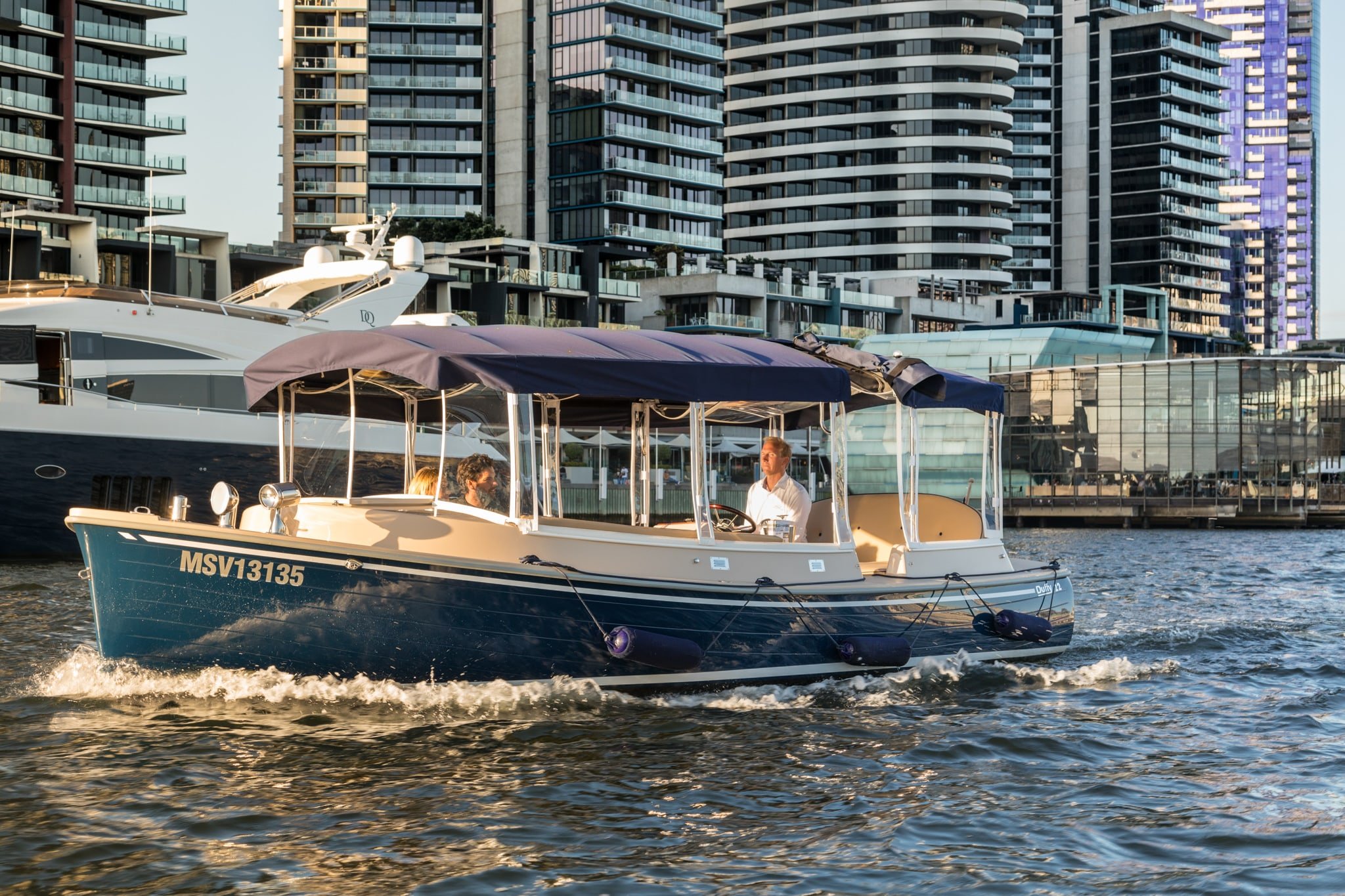 self-drive sunset boat cruise Melbourne