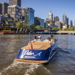 Electric boat hire on the Yarra River Melbourne