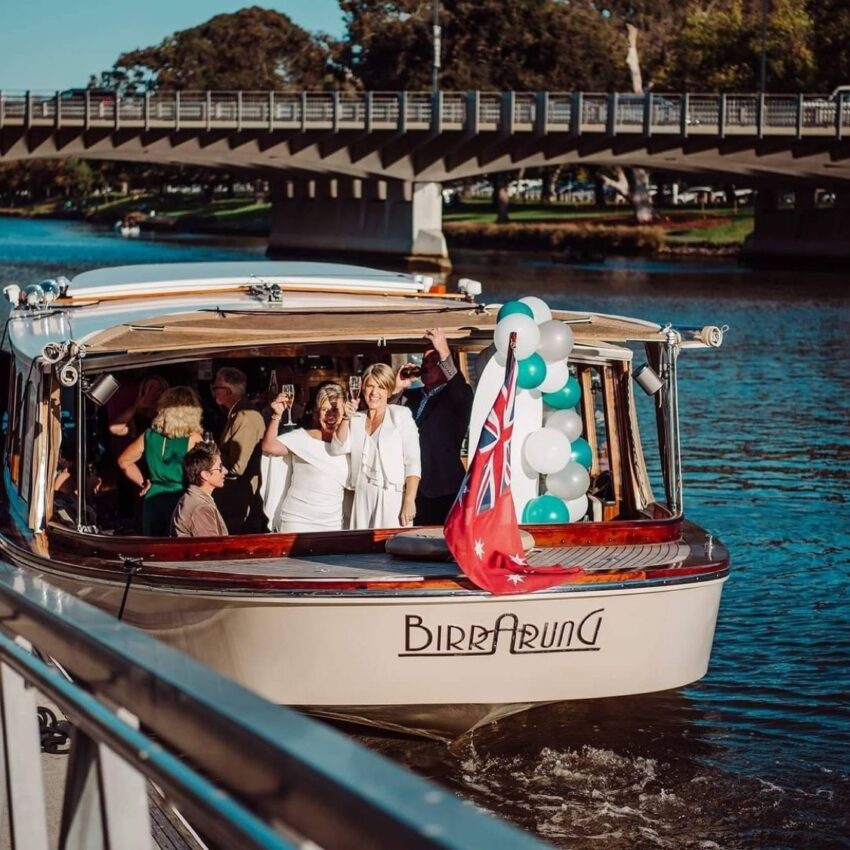 Wedding Celebration boat Melbourne on the Yarra River