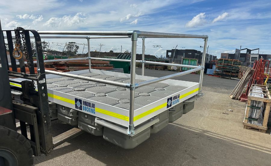 Customisable floating work platforms for hire Victoria.