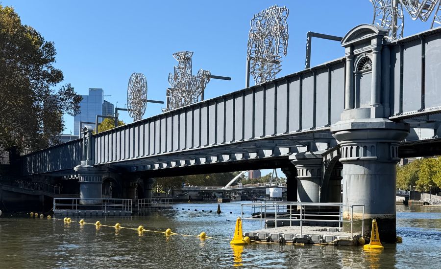 Floating pontoons for hire for bridge repairs and inspection works
