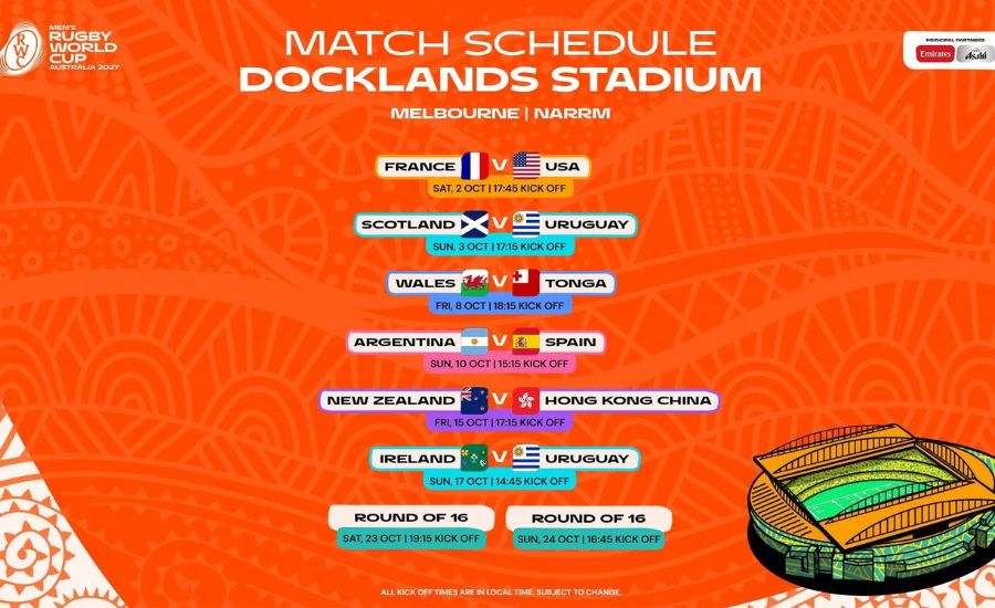 Boat Water Taxi options for Docklands Stadium transfers Rugby World Cup 2027
