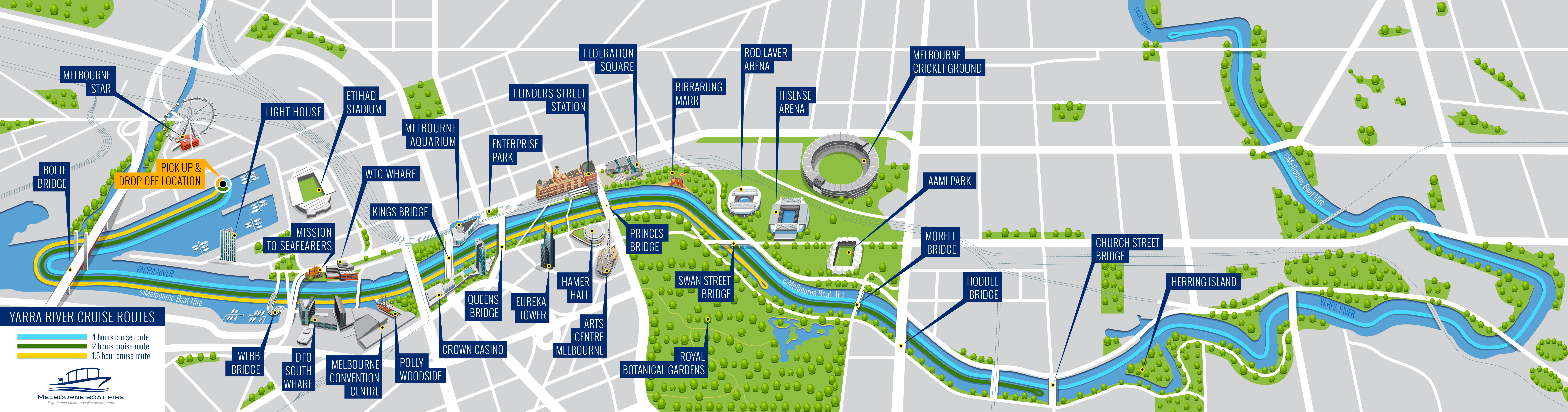 Yarra River Cruise Routes