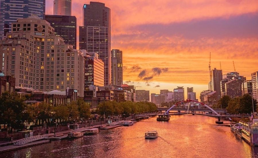 A scenic sunset cruise on the Yarra River Melbourne
